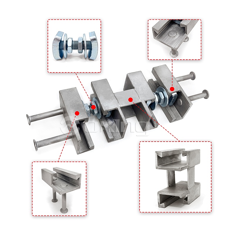 لوازم جانبی بتونی پیش ساخته چین تأمین کننده OEM 49*30 بازیگران در کانال لنگر کانال