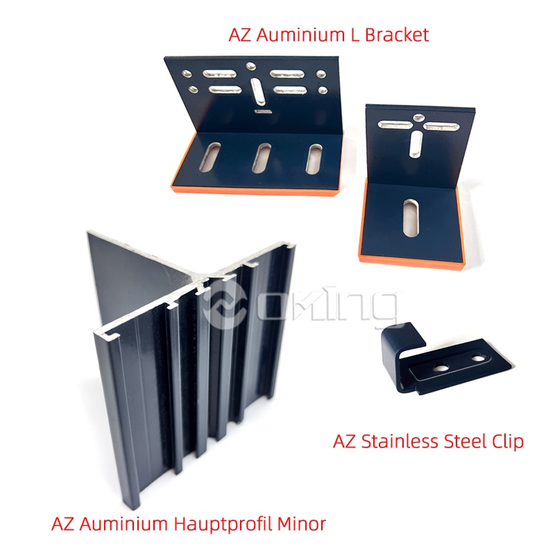 سیستم نصب حرفه ای نمای ساختمان با تثبیت مخفی / آشکار پانل های سرامیکی تراکوتا